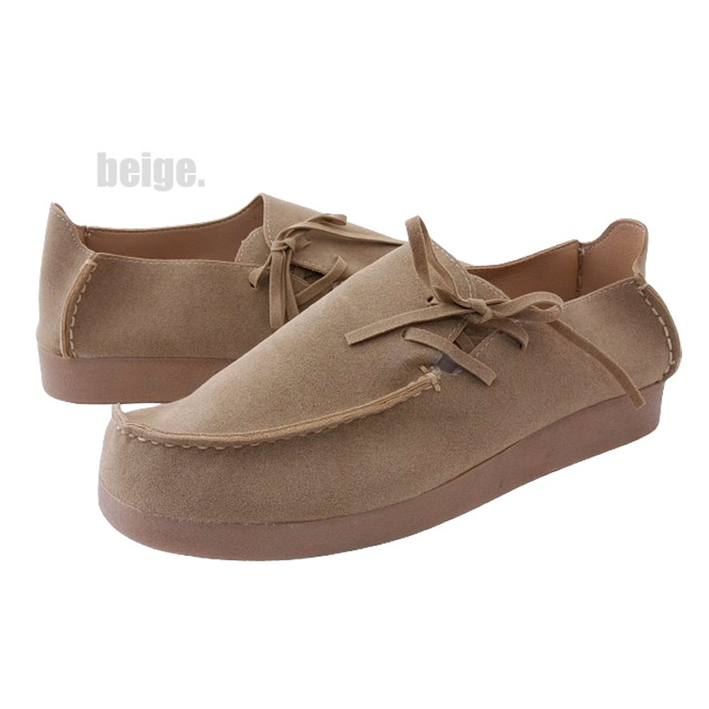 [GIRLS GOOB] Men's Suede Casual Shoes, Loafers for Men, Home Shoes Wide Toe - Made in KOREA